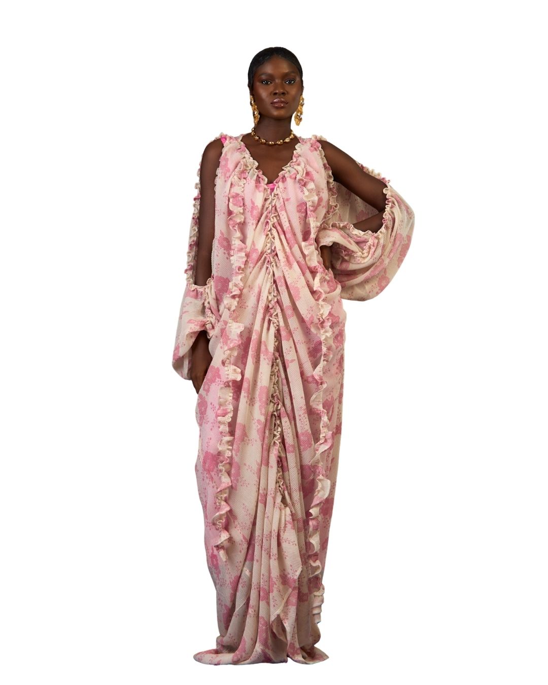 MADAME RUFFLE Column Dress
